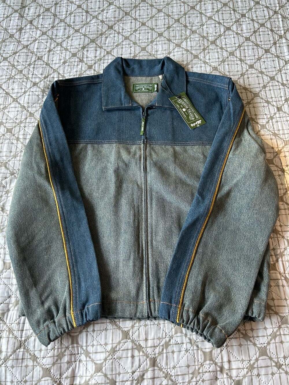 Levi's x Denim Tears Floral Two-Tone Denim Zip Jacket Size M